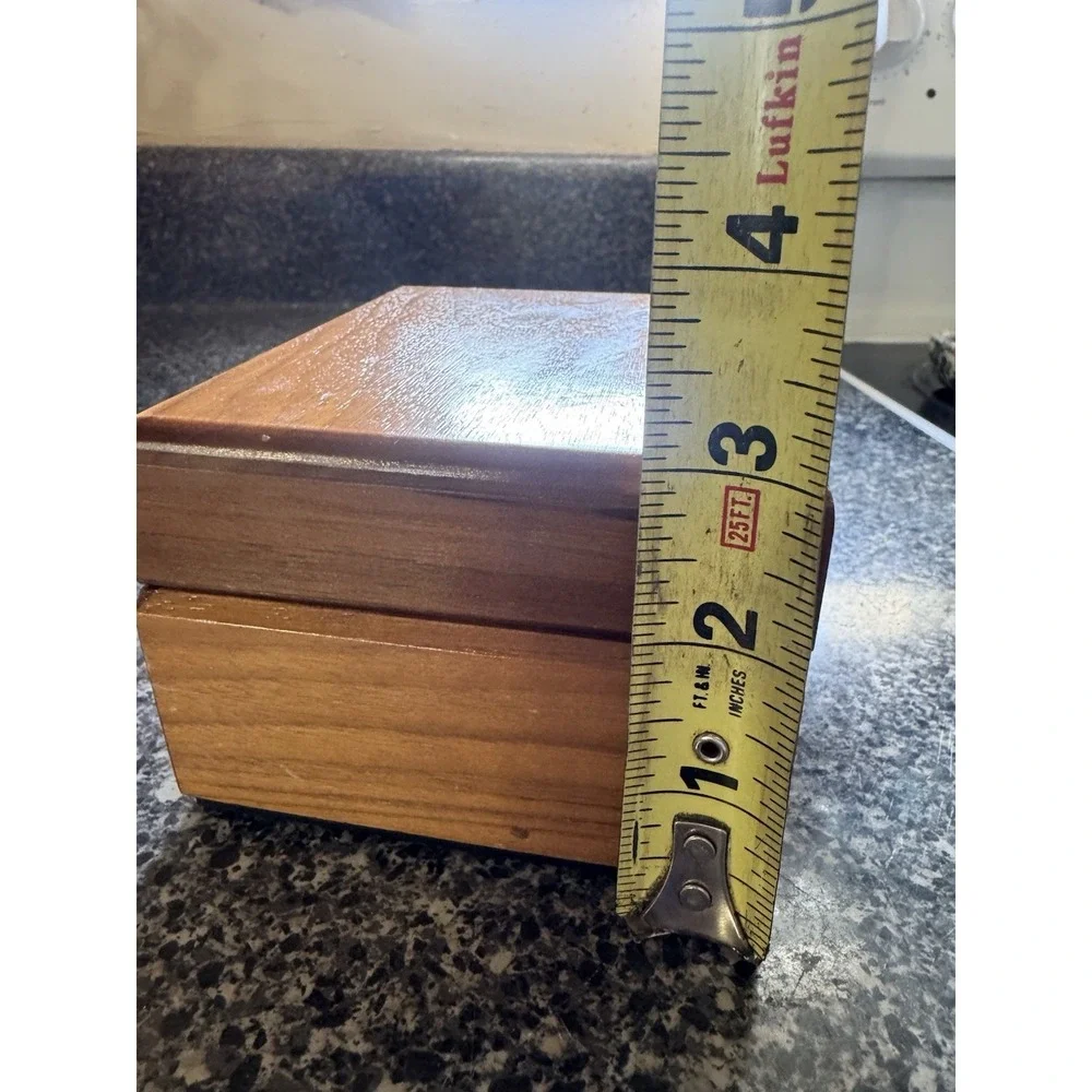 Vintage Wood Recipe Box File Box With Dividers